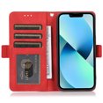 thumbnail image 2 of Skin-Friendly Wallet Case for iPhone 14 Plus, Premium PU Leather Shockproof Card Slots Cash Holder Flip Cover with Kickstand Folio Magnetic Clasp Wrist Hand Strap Handbag Case,Red, 2 of 7