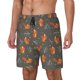 thumbnail image 1 of Balery cute fall fox leaf Bañador para hombre, shorts de playa de secado rápido con entrepierna y forro de compresión-Large, 1 of 6