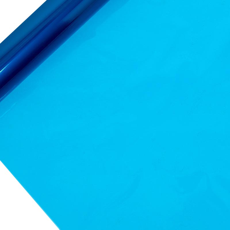 Blue Plastic Cello Film 40" X 100' by Paper Mart