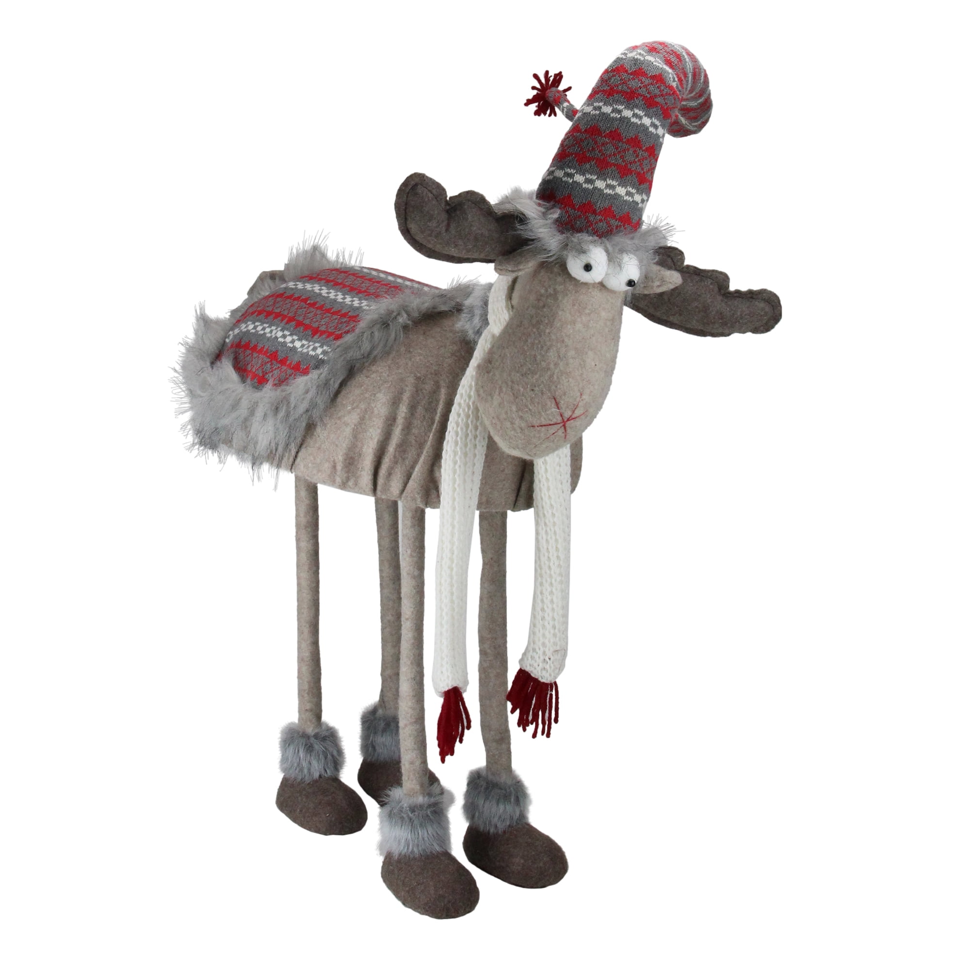 plush standing christmas moose