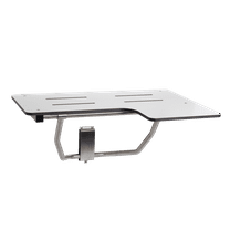 Seachrome 34" x 22.5” Seachrome White Reversible Folding Transfer Tub/Shower Seat, ADA Compliant