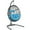Blue, variant on Hammock Chair with Stand Hanging Cushioned Swing Egg Chair for Indoor Blue