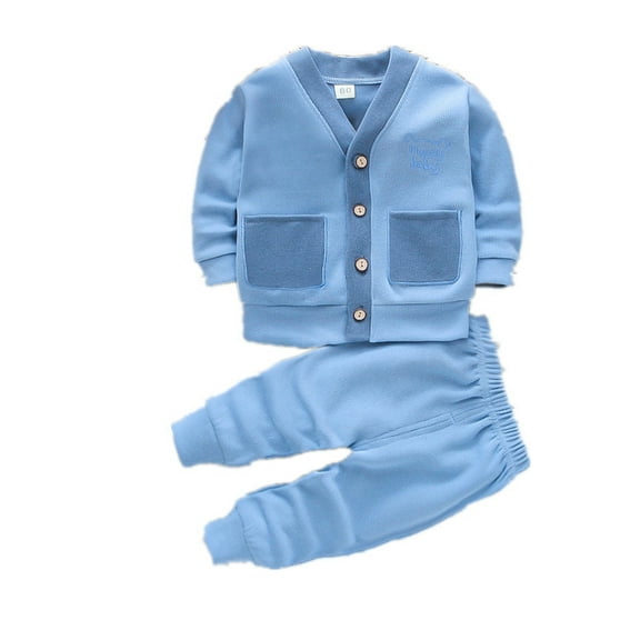 Spring and Autumn Boys' Infant Clothing Set Fashion Cotton Top Strap Pants Two-piece Boys' Newborn Children's Clothing Set.