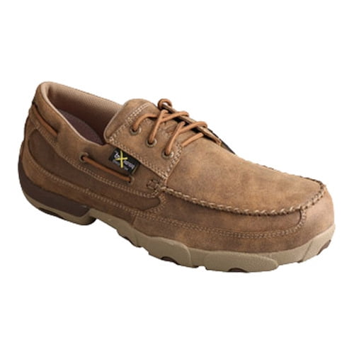 twisted x men's steel toe driving mocs