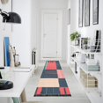 thumbnail image 4 of Yayeee Runner Rug for Bedroom 2'x6' Machine Washable Hallway Non Slip Mat, Red Teal Plaid, 4 of 8
