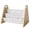 Gingham Beige, variant on 3 Sprouts Toddler Double-Sided Portable Bookshelf Rack for Bedroom and Playroom, Gingham Beige