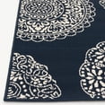 thumbnail image 4 of Loomaknoti Tributary Fantasia 8' x 10' Medallion Indoor/Outdoor Area Rug , Blue, 4 of 7