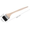 thumbnail image 2 of Uxcell father's day gift 16.5" Length 4" Width Bristle with Long Wood Handle Black Bent Radiator Paint Brush, 2 of 5