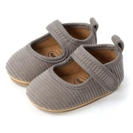 

Infant Baby Boys Girls Crib Shoes Soft Sole Mary Jane Ballet Flats Infant Prewalker Dress Shoes