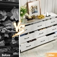 thumbnail image 2 of Vabches Dresser for Bedroom 9 Drawer Wide Dresser with Charging Station,Woodgrain White, 2 of 9