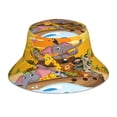 thumbnail image 1 of Fotbe Animals on Noah's Ark1 Sombrero Tipo Pescador con Estampado – Sombrero de Sol de Algodón de Moda para Playa, Golf, Pesca, 1 of 6