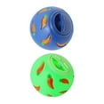 thumbnail image 1 of TISHITA 2 Rabbit Treat Balls, Interactive Dog Toy, Pet Slow Feeder, Snack Ball Training Blue Green, 1 of 7