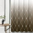 thumbnail image 2 of Brown and White Shower Curtain Modern Ombre Shower Curtain Tan Taupe Shower Curtain with Hooks Water Repellent Shower Curtain Neutral Linen Fabric Shower Curtains Bathtub Hotel, 72x72 inch, 2 of 6