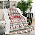 thumbnail image 2 of Cozy Soft Christmas Throw Blanket Gifts for Women Men, Red and White 60"X50"Flannel Fleece Blanket for Home Bedroom Sofa Decor, Christmas Birthday Gifts for Families Friends, 2 of 4