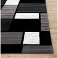World Rug Gallery Contemporary Modern Boxes Area Rug or Runner