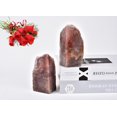 thumbnail image 3 of AMOYSTONE Decorative Small Red Bookends | Hematoid Quartz Rock Non-Slip Design | Cookbooks Holder (1 Pair 3-4LBS)\u200b\u200b, 3 of 7