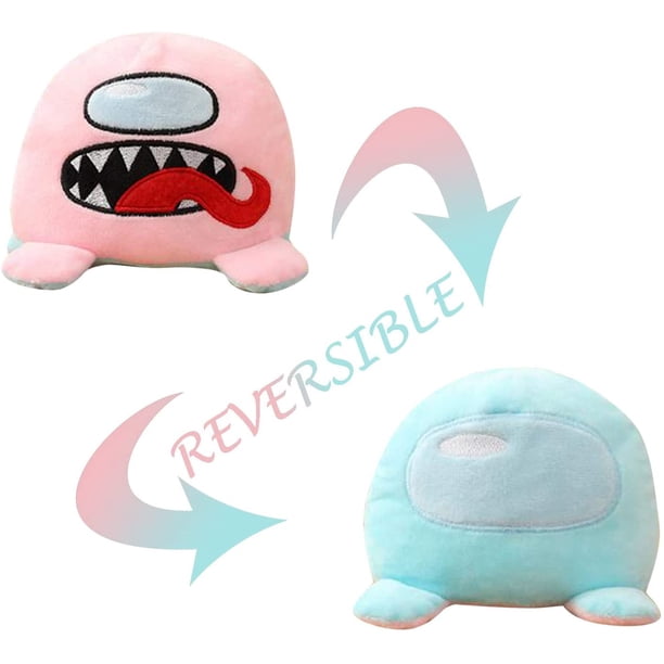 Entre nosotros juguetes de peluche, muñecos de peluche de astronauta suave, peluche lindo, peluche reversible entre nosotros, muestra tu estado de ánimo sin decir una palabra Ormromra WRMH-395-53