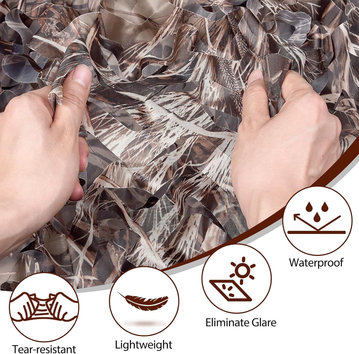 Camo Netting Camouflage Netting 20x20 10x20 10x10 Bulk Roll Burlap Camo Tarp Sunshade Net for Hunting Blind Dinosaur Birthday Jungle MilitaryTheme Party Decoration Camping Shooting