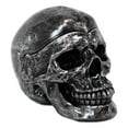 thumbnail image 4 of Gothic Silver Black Homosapien Skull Ashtray Statue Haunted Pirate Loot Box, 4 of 7