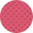 thumbnail image 1 of Ahgly Company Indoor Round Patterned Raspberry Red Area Rugs, 8' Round, 1 of 6