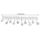 thumbnail image 2 of 4Pcs Crystal Claw Chain Trimming Fringe Simulation Diamond Chain for Sewing Craft DIY DecorationDouble Loop Crystal Claw Chain, 2 of 3