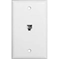 thumbnail image 3 of Morris 80011 Single RJ11 4 Conductor Phone Jack Wall Plate White, 3 of 3