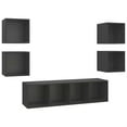 thumbnail image 2 of vidaXL TV Cabinet Set 5 Piece Chipboard Stereo Units Furniture Multi Colors, 2 of 3