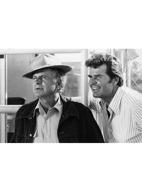 James Garner and Noah Beery Jr. in The Rockford Files great image from classic TV 24x36 Poster