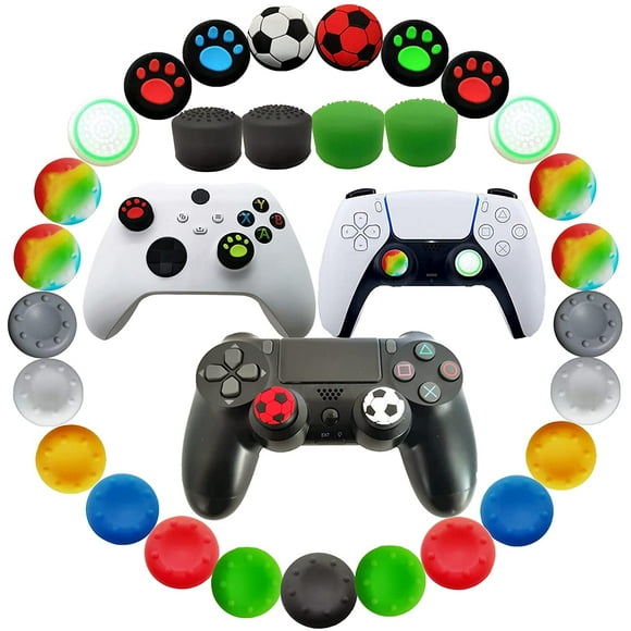 XIHAMA 36pcs Joystick Grip for Ps5 Ps4 Controller, Silicone Thumb Grips Caps Cover Analog Stick for Playstation 5, Playstation 4 Controller, Xbox 360, Xbox One Controller