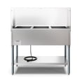 thumbnail image 2 of Three Pan Open Well Electric Steam Table with Undershelf and Sneeze-Guard, KM-OWS-3SG., 2 of 7