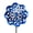 Blue, variant on Teamson Home Outdoor Kinetic Windmill Sculpture with Solar-Powered LED Light, Copper