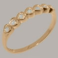 thumbnail image 2 of LBG British Made 9k Rose Gold Natural Opal Womens Eternity Ring - 33 size options - Size 9, 2 of 9