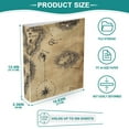 thumbnail image 5 of A Treasure Map 3 Ring Binders 1.5 inch Hardcover File Folders with Interior Pockets A4 Size Organizer for School Office Hospital Set of 2, 5 of 8