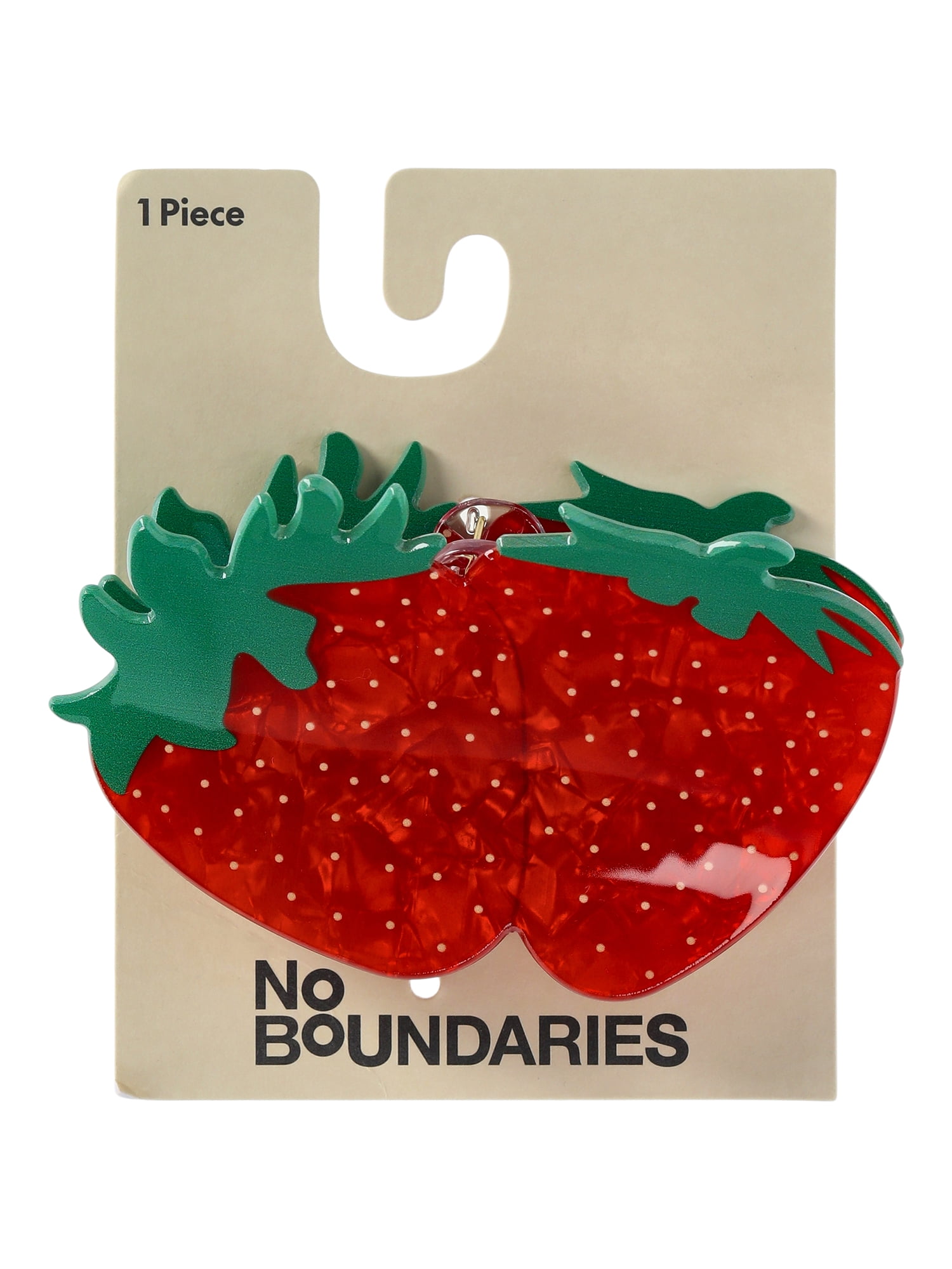 No Boundaries Strawberry Hair Claw Clip, Women's