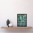 thumbnail image 2 of Artery8 Claude Monet Water Lilies and Japanese Bridge Framed Wall Art Print Home Décor A4, 2 of 4