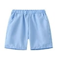 thumbnail image 4 of MEZZALL Toddler Boys Girls Solid Color Sport Shorts Kids Casual Shorts Daily Wear Comfort / 3-4 Years, 4 of 5