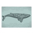 thumbnail image 2 of Whale Cutting Board, Ornamental Style Big Fish with Oriental Effects Underwater, Decorative Tempered Glass Cutting and Serving Board, Large Size, Pale Grey Charcoal Grey, by Ambesonne, 2 of 5