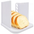 thumbnail image 4 of Bread Slicer,Adjustable Toast Slicer Toast Cutting Guide Folding Bread Toast Slicer(1PCS, White), 4 of 7