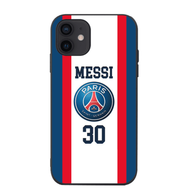 Étui iPhone 12 13 14 Pro Max, Étui Mode star du Football Messi 30