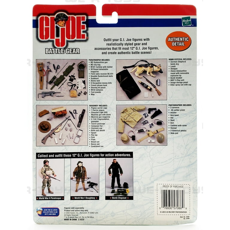 G.I. Joe Photographer Battle Gear Action Figure 2000 Hasbro G.I. Joe Photographer Battle Gear Action Figure 2000 Hasbro