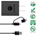 thumbnail image 4 of Motorola  18W TurboPower USB Wall Chargers with 2-in-1 USB-C & Micro-USB 5ft Cables – Fast Charging for Android & iOS Devices, 4 of 4