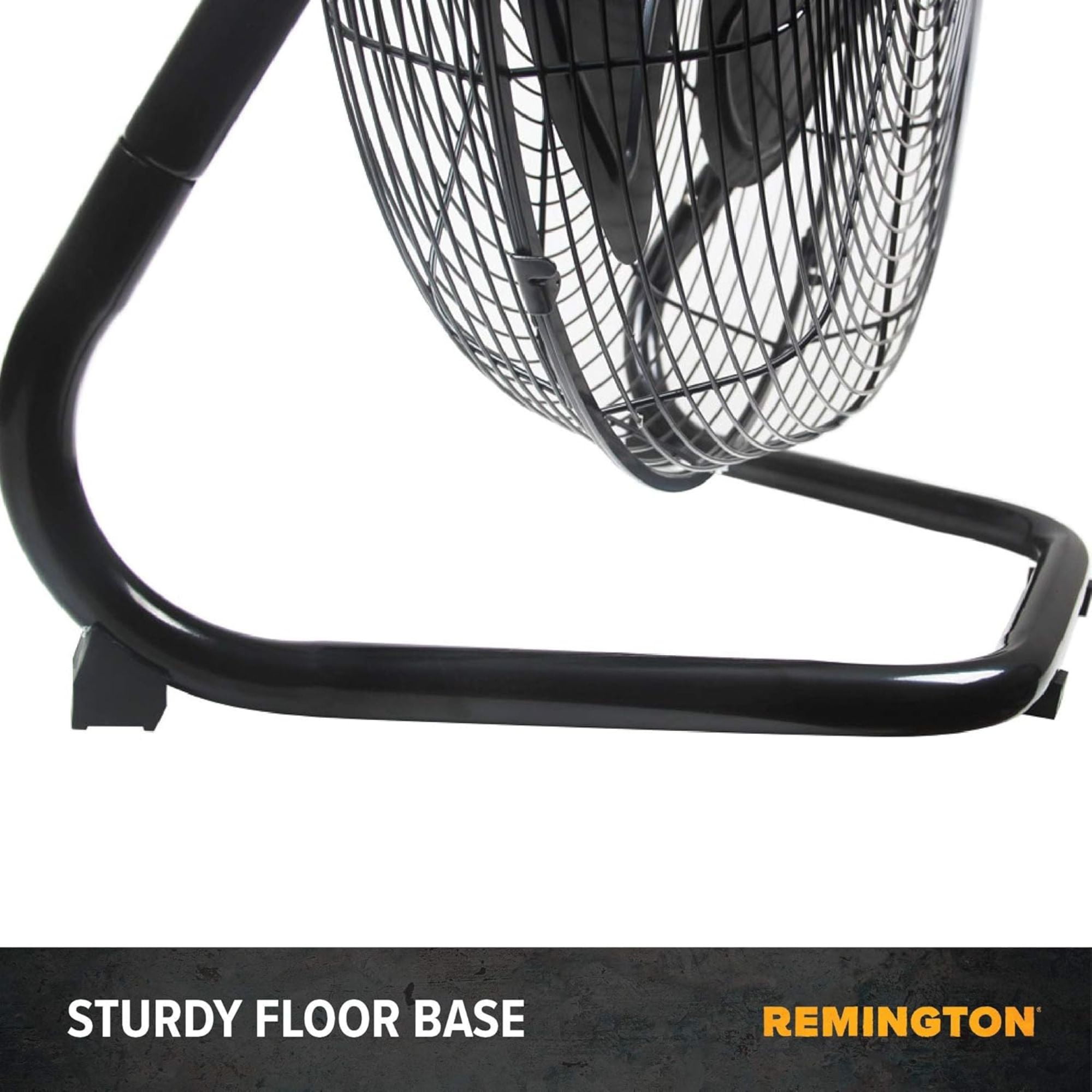 Remington 20" High Velocity Floor Fan, 3 Speed Portable Cooling Unit, Black