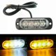 thumbnail image 1 of 4 Pcs 4-Led Amber Flash Flashing Recovery Strobe Car Emergency Signal Led Orange Grill Breakdown Light Fog Light Beacon, 1 of 5