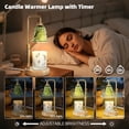 thumbnail image 4 of HITDLTSC Candle Warmer Lamp with Timer, Adjustable Height, 3 Replacement Bulbs (Green), 4 of 7