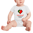 thumbnail image 2 of Half Portugalian Is Better Than None Baby Romper Bodysuit For Boy Girl (White, 3-6 Months), 2 of 5