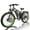 green, variant on Dual Motor Electric Bike for Adultse,60V/25Ah,6000W Motor Full Suspension 45/50MPH High-Speed,26'' Fat Tire Electric Bike,Hydraulic Brakes,for Adults Off-Road Commuting