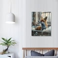 thumbnail image 4 of ONETECH Fox Bathroom Wall Art Cute Fox In Bathtub Bathroom Pictures Wall Decor Wildlife Bathroom Canvas Print Framed Modern Home Bathroom Decorations Artwork For Restroom, 4 of 5
