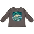 thumbnail image 3 of Inktastic North Pole Alaska Polar Bear Aurora Boys or Girls Long Sleeve Toddler T-Shirt, 3 of 5