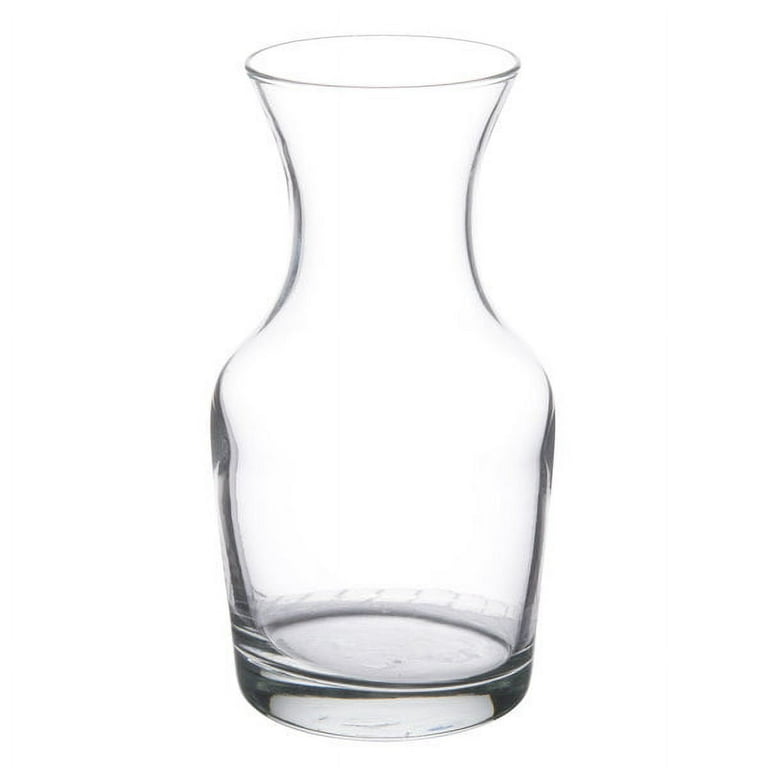 The Bar Glass Single Serving Glass Wine Carafe 6.5 oz - Mini Decanters - Small Individual Carafes (4, 6.5 oz)