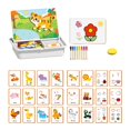thumbnail image 1 of Magnetic Puzzles Face Dress Up Travel Game Double Side Preschool Educational Learning Toy For, 1 of 8